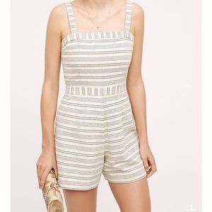 Anthropologie Paper Crown Lexington Romper Size M